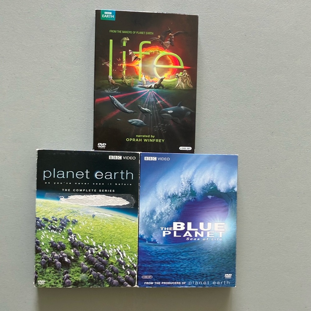 Biology 14 BBC DVDs: Life, Planet Earth, and Blue Planet disc sets